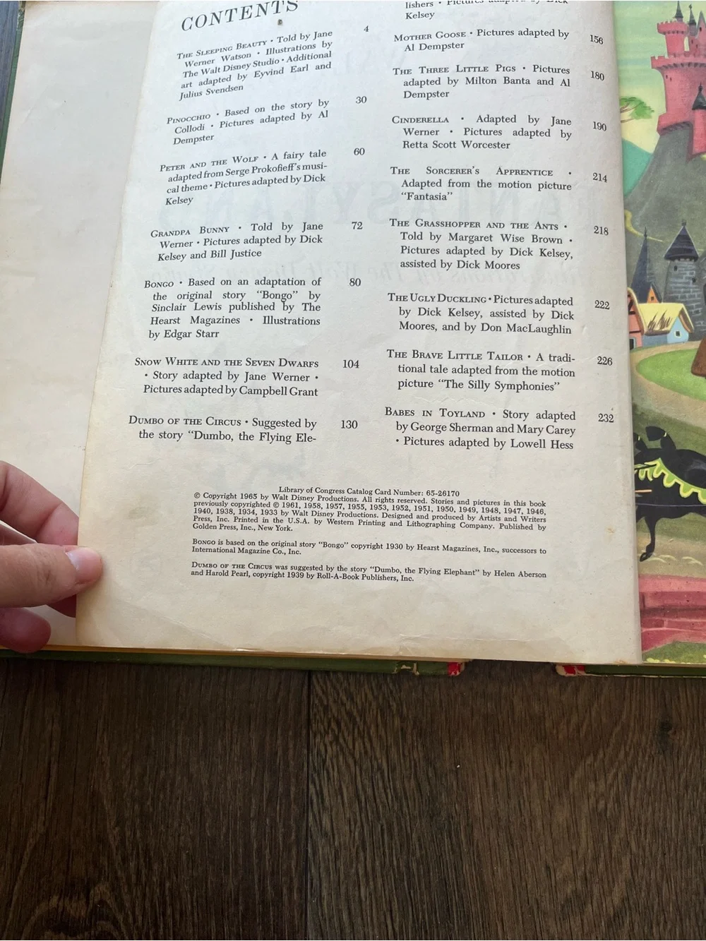 Vintage 1965 The Wonderful Worlds of Walt Disney Children's Book Set